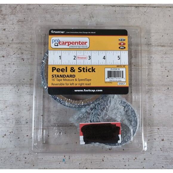 FastCap ProCarpenter Peel & Stick Stander 16' Tape Measure Metal Reversible - Picture 1 of 3
